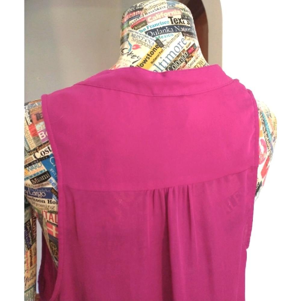 HEAT WAVE SALE! HAUTE HIPPIE- Pink Tank Tunic, sz Large. - Picture 6 of 12
